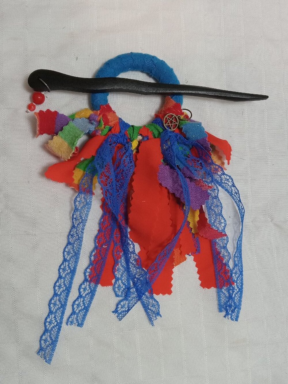 Round dreads or hair wrap/boho bun extension/Hair clip/Hair atebas & pic